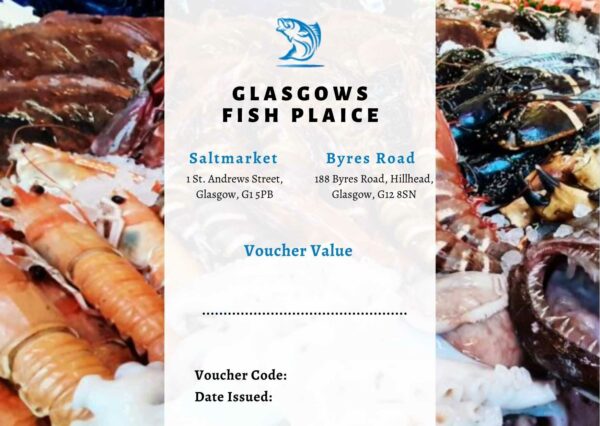 Glasgow's Fish Plaice Gift Voucher